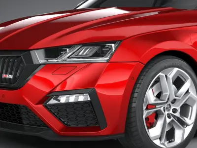 Skoda Octavia RS iV Combi 2020 3D model