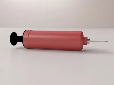Hand Air Pump v2 3D model