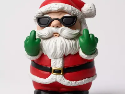 rebellious santa claus 3D print model