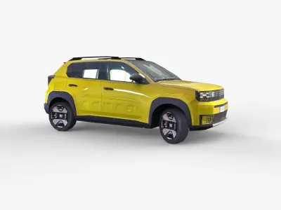 Fiat Panda NEW Low-poly 3D model
