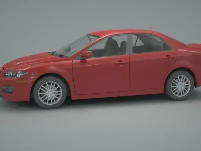 Mazda Car Low-poly 3D model