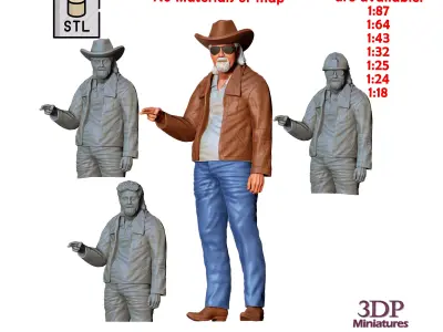 N1 Car show spectators  3D print model