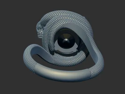 Snake Ring 34241 3D print model