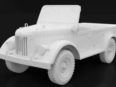 1970 GAZ-69a 3D model