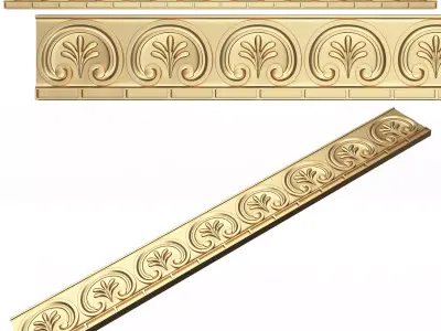 Ornament Element Molding 013 Low-poly 3D model