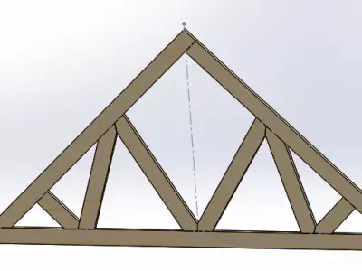 Pine Truss 3D model