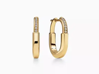 Tiffany Lock  Earring 3D print model