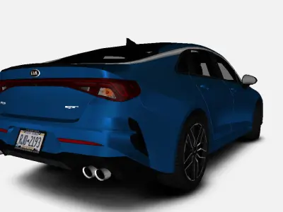 KIA K5 GT US-Spec 2021 Gameready Low-poly 3D model