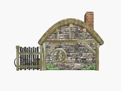 Medieval Blacksmith Low-poly Free low-poly 3D model