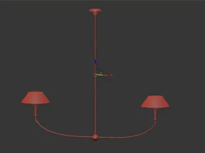 Turlington XL Linear Chandelier 3D model