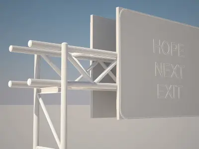 Highway Sign 3D model