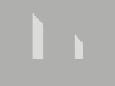 Early Georgian Wren Skirting Profiles 14 Baseboards 3D model