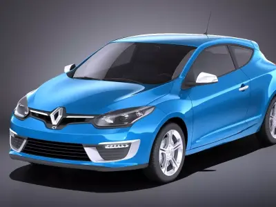 Renault Megane 3door GT 2016 VRAY 3D model