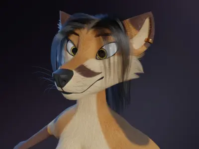 Naomi Anthro Fox 3D model