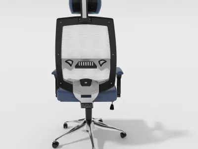 The main office chair has six designs 3D model