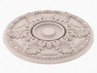 Classic Ceiling Medallion 34 3D model