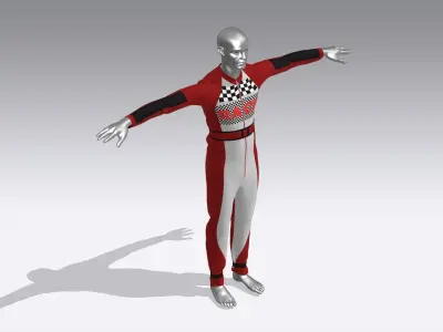 Racing Custom Driver Suits Low-poly 3D model