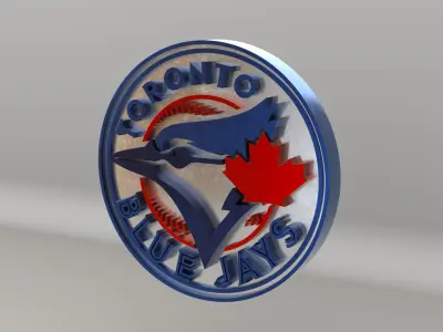 MLB Toronto BlueJays V1 Team Logo 3D model