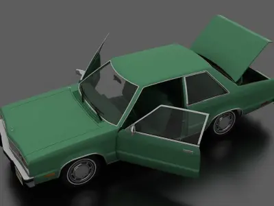 Fairmont 2dr Sedan 1978 Low-poly 3D model