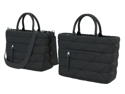 Prada Small Re-Nylon Padded Tote Bag Low-poly 3D model