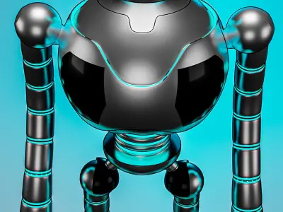 Wild robot Free 3D model