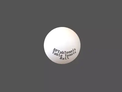 Table Tennis Ball v1 001 Free low-poly 3D model