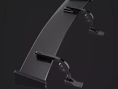 Spoiler tuning design car auto garage  3D model