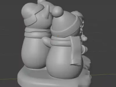 Christmas themed figuries 3D print model