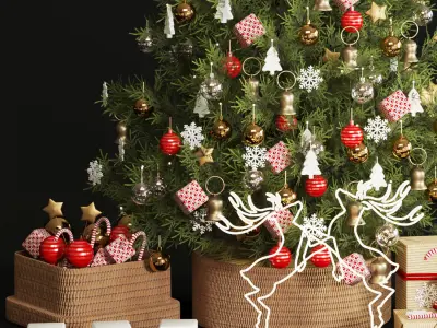 christmas tree decor 3D model purchase