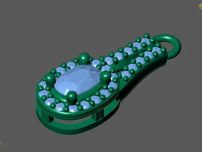 Women Pendants 3DM STL Pendant Renders Details 3D print model 3D print model