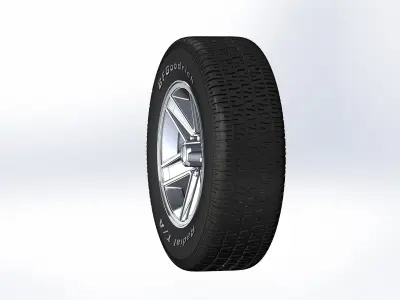 Wheels for scale model of Camaro Z28 1982 3D print model