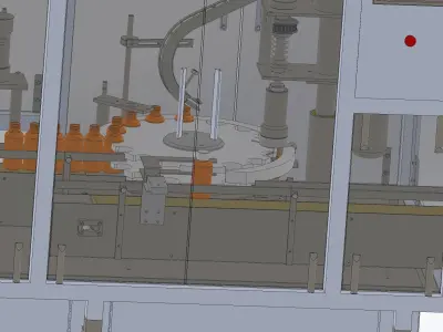 Automatic filling and capping all-in-one machine  3D model