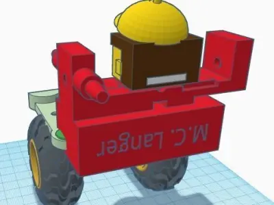 car robot 3D print model
