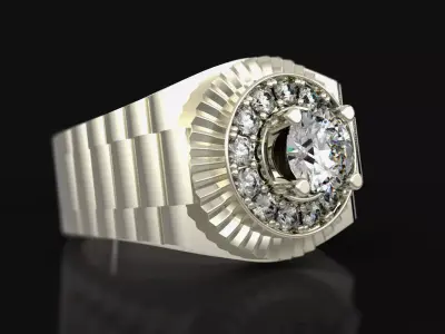 rings men rolex 3D print model