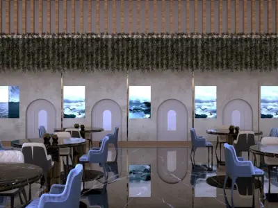 Interior - Restaurant - 240322 3D model