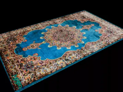 Persian Rug 3D Model Free 3D model