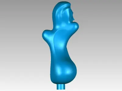 3D print and CNC girl sculpture Free 3D print model