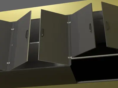 Modern Realistic Kitchen - Blender Model with Textures 3D model