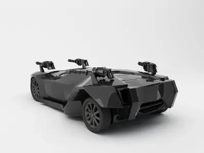 Concept Car 3D Model 3D model