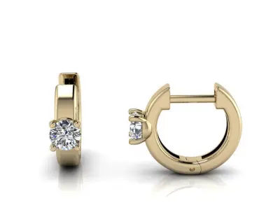 Jewelry Earrings 4mm round 3D print model