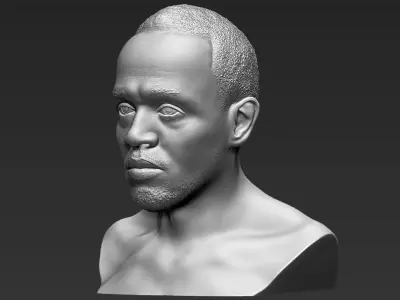 Usain Bolt bust 3D printing ready stl obj formats 3D print model