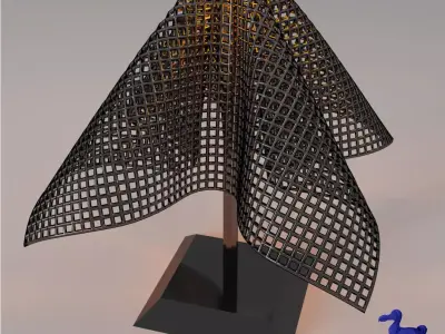 Sci-Fi Desk Lamp - Futuristic Lighting Model 3D model