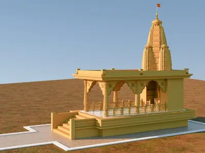 Temple for Real Estate 3D model