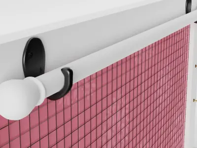 Wall-Mounted Jewelry Organizer in two Versions 3D model