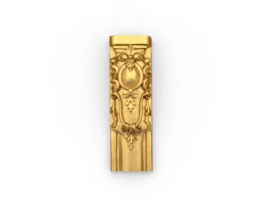Classic decor ornament carved 12  3D model