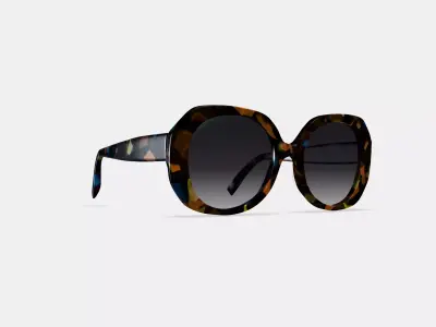 Rosetta Sunglasses in Amalfi Tortoise 3D model