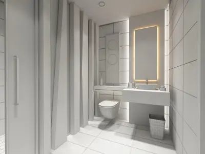 INTERIOR DESIGN Low-poly 3D model buy