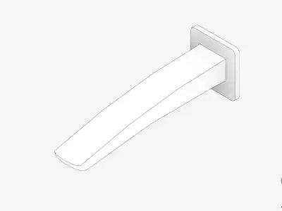 Wall Spout - Luxury - Rapid - Basin Low-poly 3D model