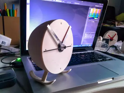 Heliclockter desktop and flying clock Free 3D print model