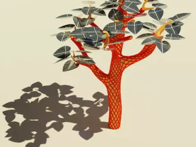 Solar Tree Free 3D model